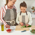 SMÅBIT 2-piece knife set, light turquoise/bright red