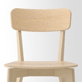 LISABO / LISABO Table and 4 chairs, ash veneer/ash, 140x78 cm