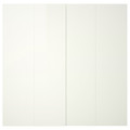 HASVIK Pair of sliding doors, high-gloss white, 200x236 cm