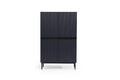 High Cabinet Sideboard Nicole, dark blue, black legs