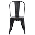 Metal Chair Paris Antique, black