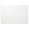 PLÖJA Desk pad, white/transparent, 65x45 cm