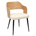 Dining Chair Roki, beige boucle