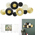 Wall Decoration Anemone, gold/black