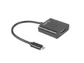 Lanberg Adapter USB CM - HDMI F 15cm, black