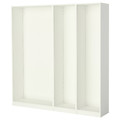 PAX 3 wardrobe frames, white, 200x35x201 cm
