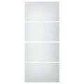 SVARTISDAL 4 panels for sliding door frame, white paper effect, 100x236 cm