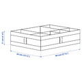 SKUBB Box with compartments, white, 44x34x11 cm