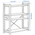 IVAR Shelving unit, pine, 89x30x124 cm