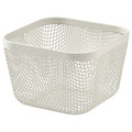 IKEA 365+ Food storage basket, metal/white, 14x14x10 cm
