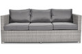 Outdoor 3-seat Sofa MALAGA, grey