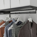 BOAXEL Clothes rail, anthracite, 80 cm