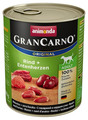 Animonda GranCarno Adult Beef & Duck Hearts Dog Wet Food 800g