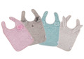 Bo Jungle B-Bib Ecological Rabbit Grey