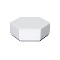 Set of 2 Wall Lamps Hexagonal 8.5x7.5cm, battery-powered