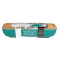 Bread Container, Chopping Board & Knife 3in1, turquoise