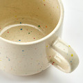 TOBISFISK Mug, patterned/beige, 33 cl
