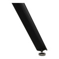 Dining Table Troy 90cm, transparent/black