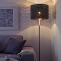 NYMÖ Lamp shade, black/brass colour, 44 cm