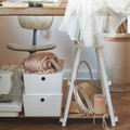 KUGGIS Box with lid, white, 26x35x15 cm
