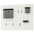 SKÅDIS Pegboard combination, white, 76x56 cm