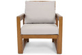 Outdoor Armchair MALTA, brown/grey