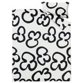 KLIPPBRÄCKA Duvet cover and pillowcase, white/black, 150x200/50x60 cm