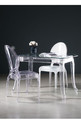Table Ghost 80x120cm, transparent