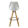 Bar Stool Dima, white/wood