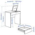 BRIMNES Dressing table, grey, 70x42 cm