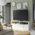 KALLAX TV storage combination, white, 147x39x60 cm