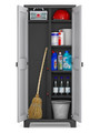 Outdoor/Workshop High Cabinet Multispace, black-grey