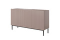 Three-Door Cabinet Nicole 150cm, antique pink/black legs