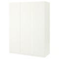 PAX Wardrobe, white, Forsand white, 150x60x201 cm