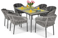 Outdoor Dining Furniture Set VICTORIA, grey