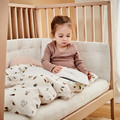 LEANDER Sheet for baby cot 2 pcs, snow