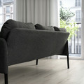GLOSTAD 3-seat sofa, Knisa dark grey