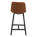 Bar Stool Oregon PU Brandy Low