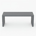 Architectural Modern Garden Bench 120cm, grey