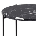 Coffee Table Avila, high, black marble
