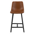 Bar Stool Oregon PU Brandy Low