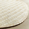 PADDFISK Place mat, palm leaf handmade, 37x35 cm