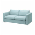 VIMLE Cover for 2-seat sofa-bed, Saxemara light blue