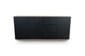 Cabinet with 3 Doors & 3 Drawers Loftia, artisan/matt black