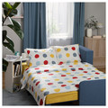 BRUKSVARA Duvet cover and pillowcase, multicolour/dot pattern, 150x200/50x60 cm