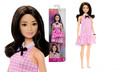 Barbie Fashionistas Doll #224 With Black Hair, Pink Gingham Dress, 65th Anniversary HRH21 3+