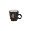 Set of 2 Mugs 150ml Christmas Trees, grey