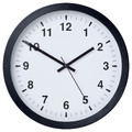 TJALLA Wall clock, low-voltage/black, 28 cm