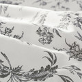 ALVINE KVIST Quilt cover and pillowcase, white, grey, 200x150/50x60 cm