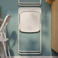 VIHALS Folding chair, white